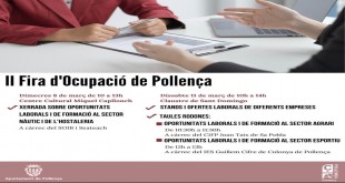 La II Fira de l'Ocupació de Pollença vuelve este fin de semana con numerosas ofertas laborales